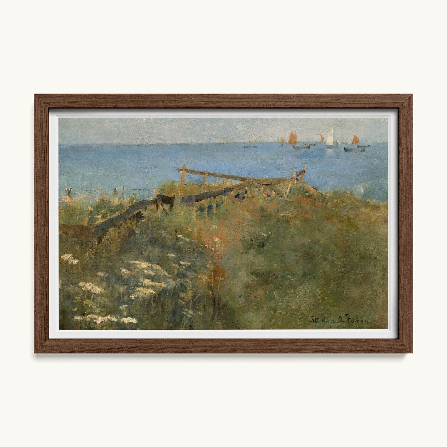 Coastal Scene with Fishing Boats