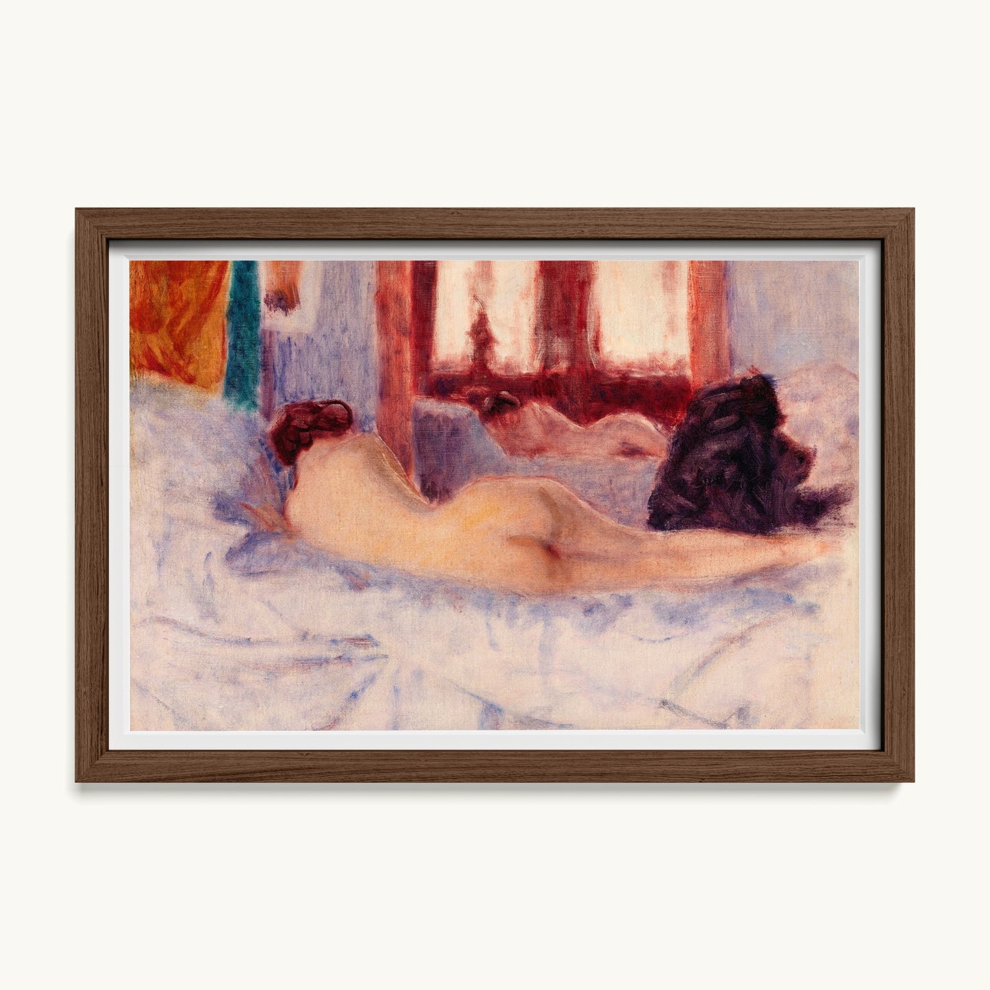 A Reclining Nude before a Mirror