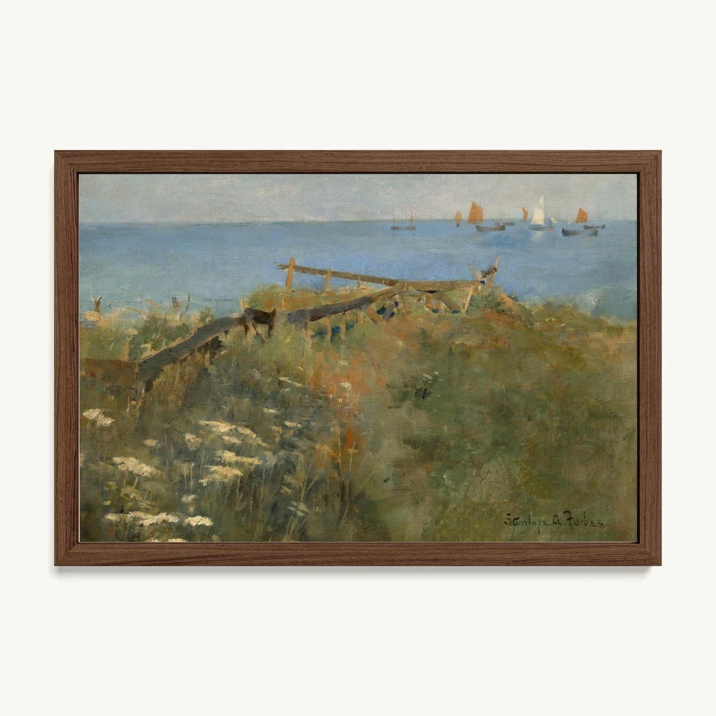 Coastal Scene with Fishing Boats