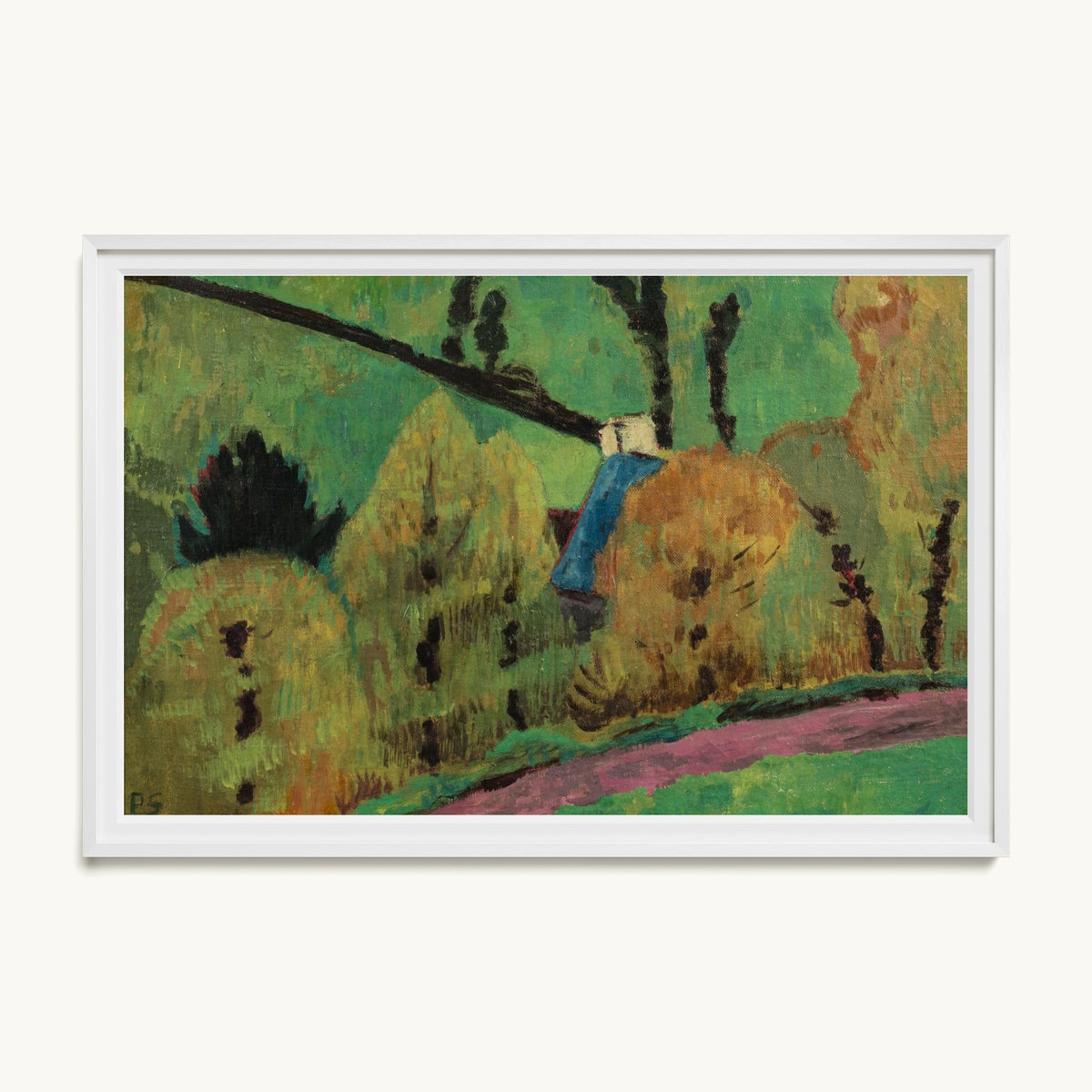 Chemin rose à Châteauneuf-du-Faou