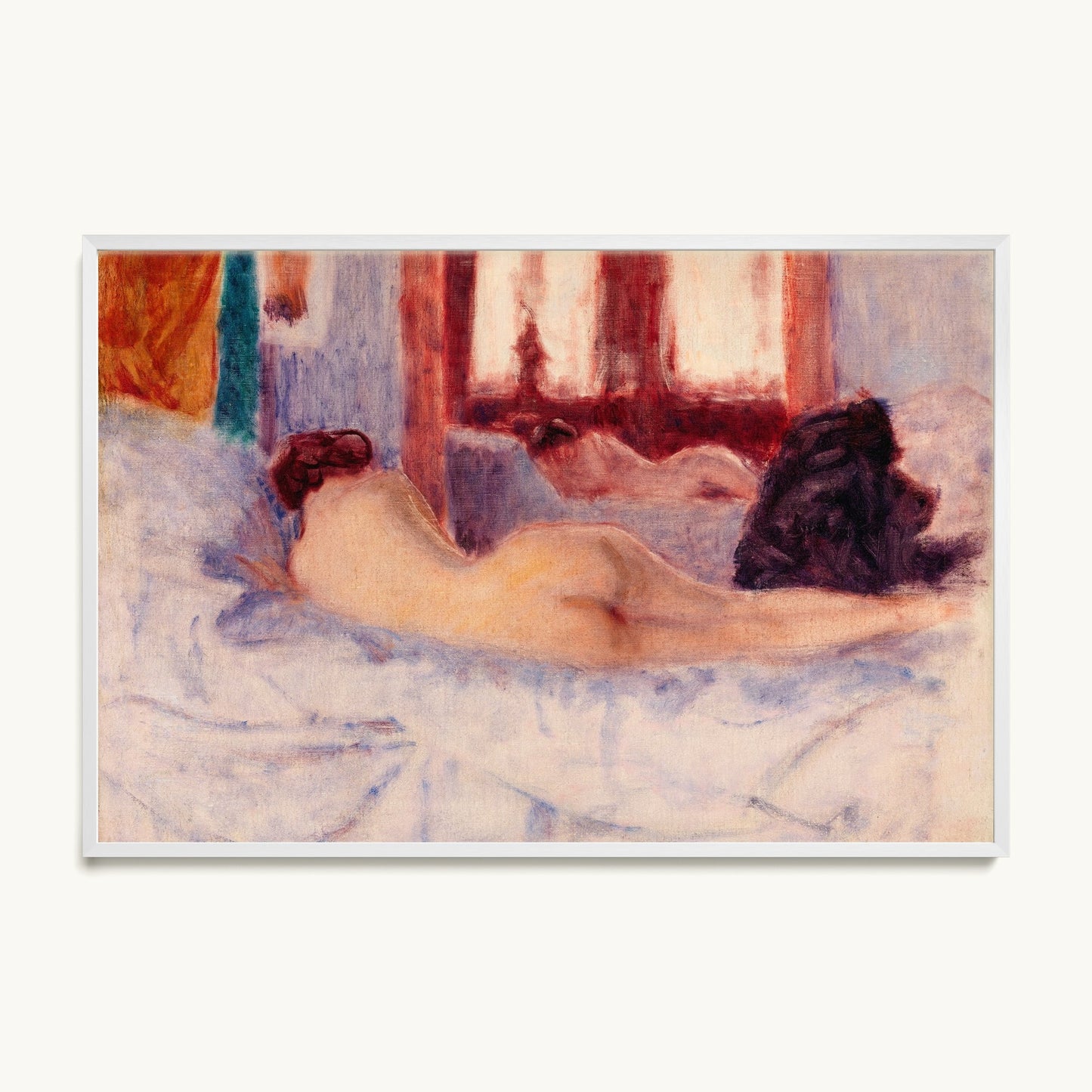 A Reclining Nude before a Mirror