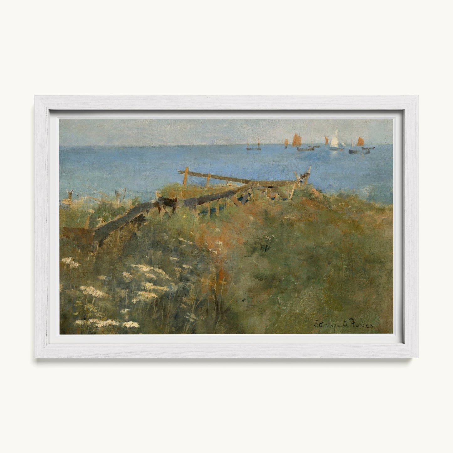 Coastal Scene with Fishing Boats