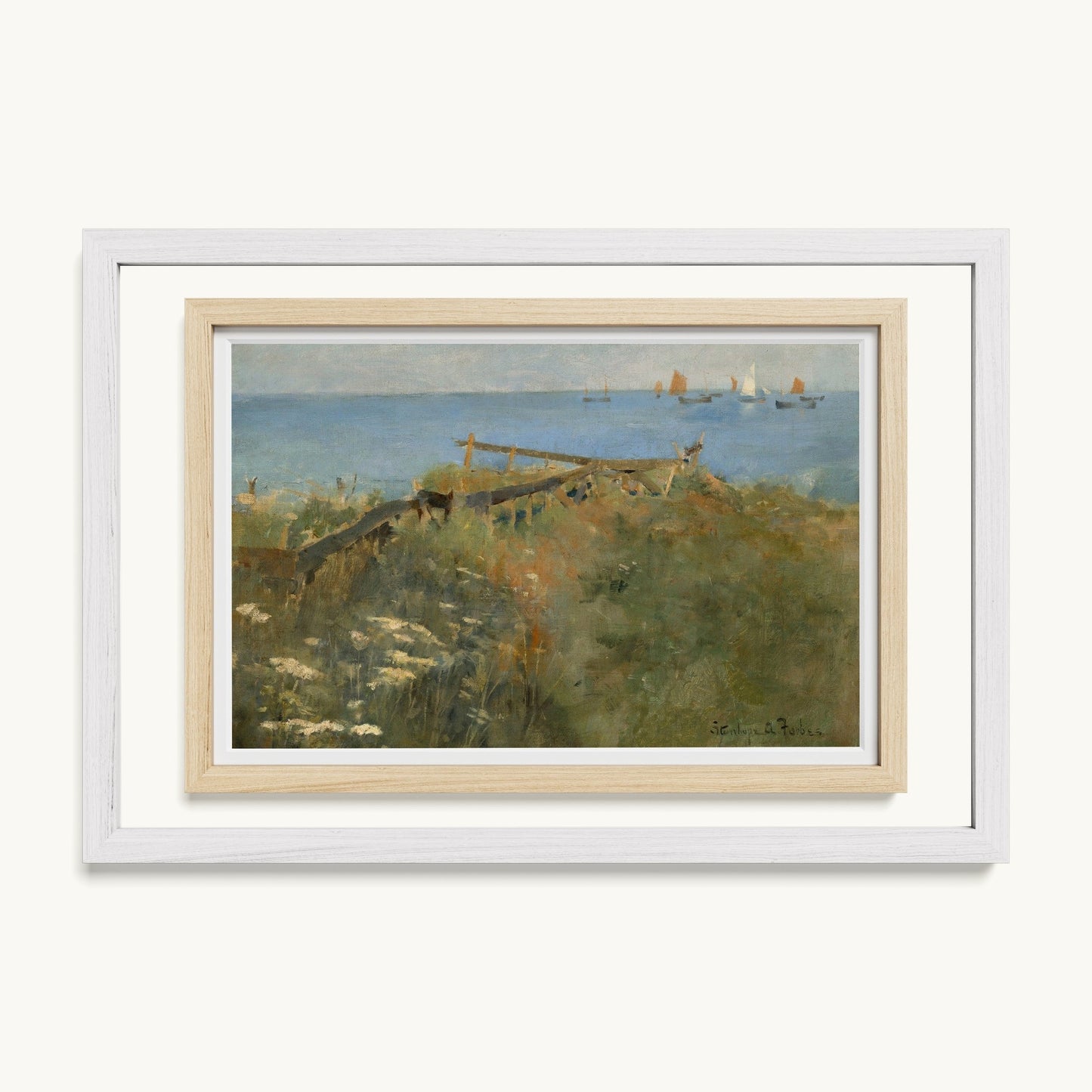 Coastal Scene with Fishing Boats