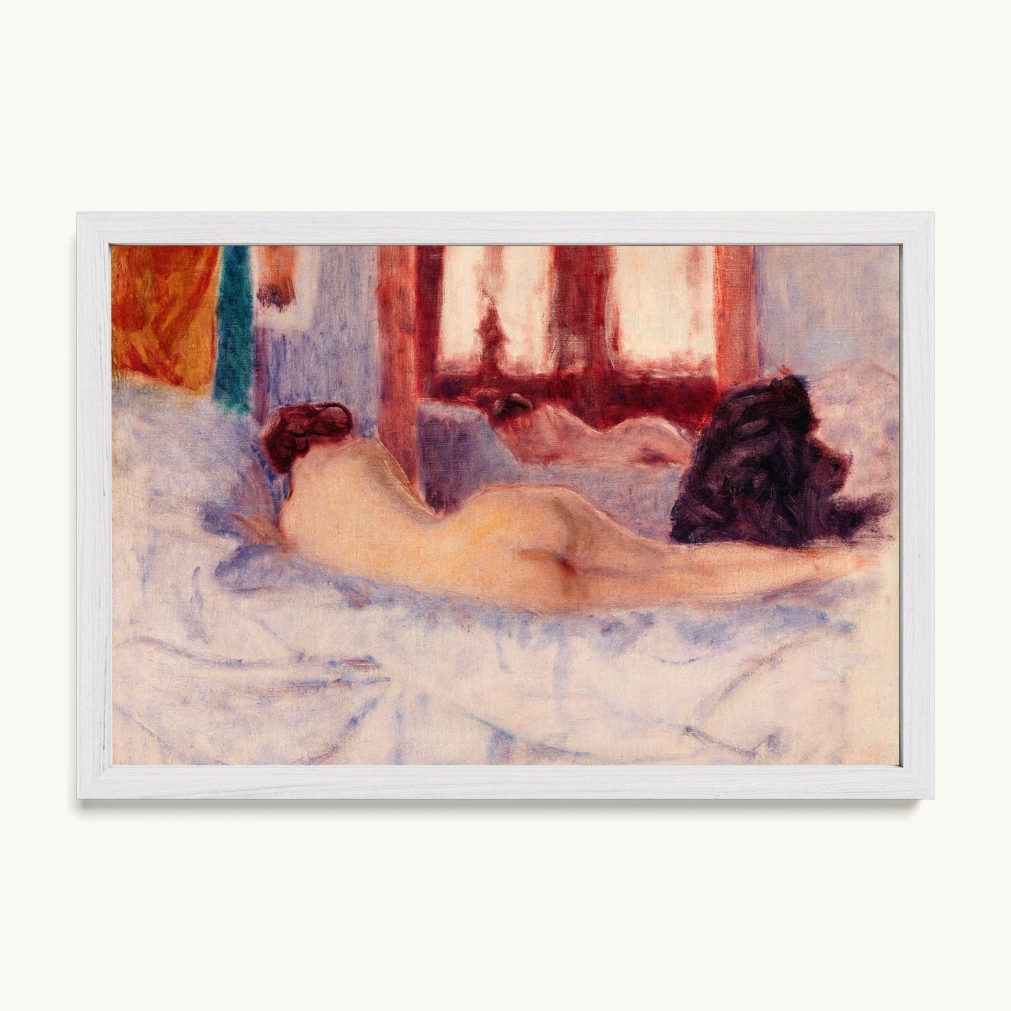 A Reclining Nude before a Mirror