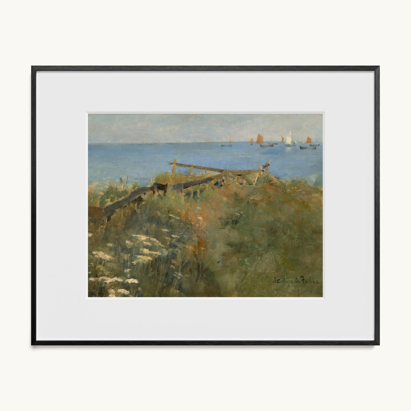 Coastal Scene with Fishing Boats