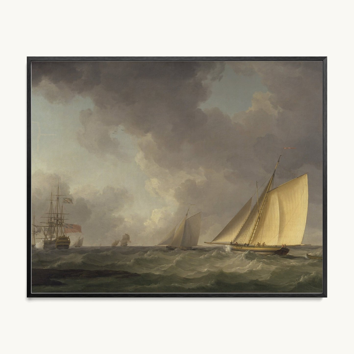 Cutter Close Hauled in a Fresh Breeze