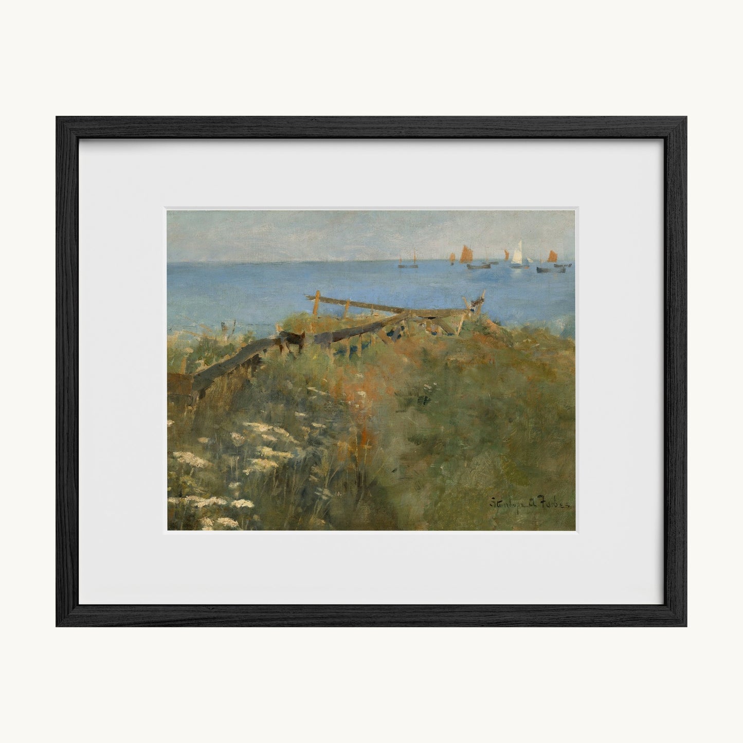 Coastal Scene with Fishing Boats