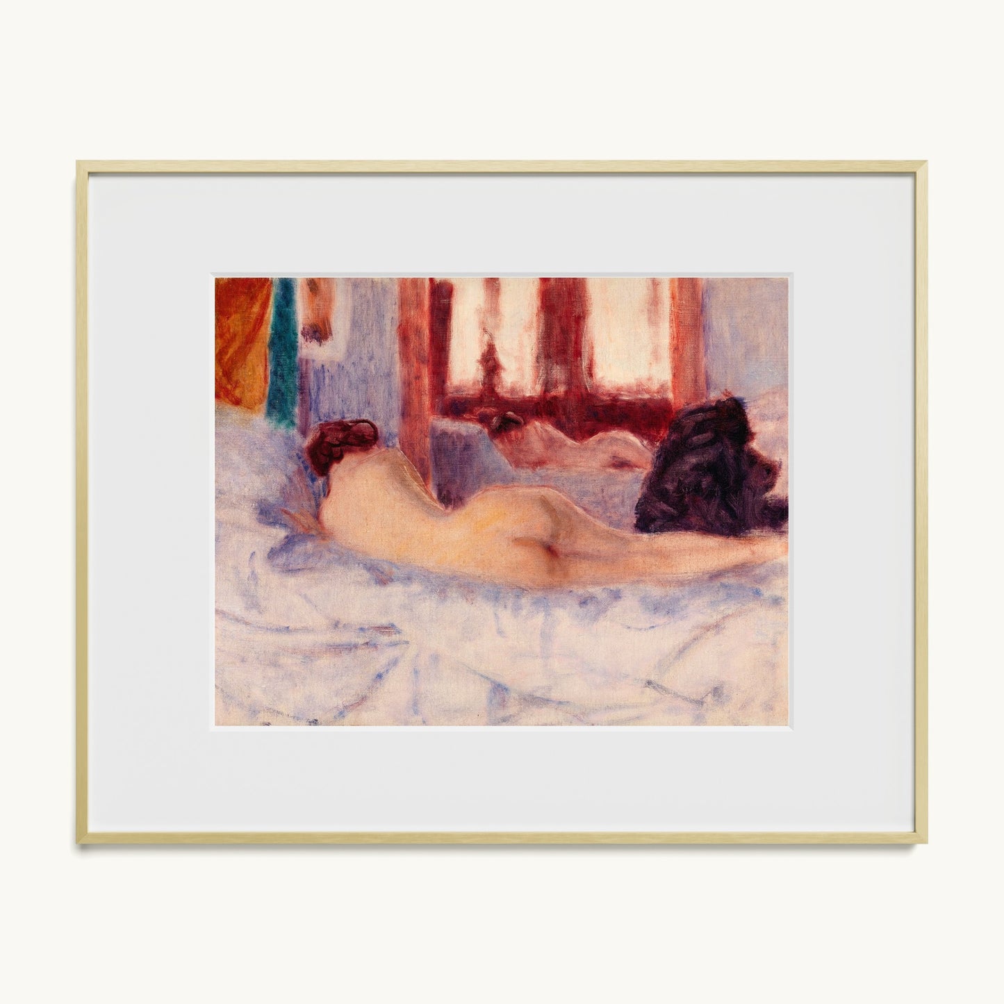 A Reclining Nude before a Mirror