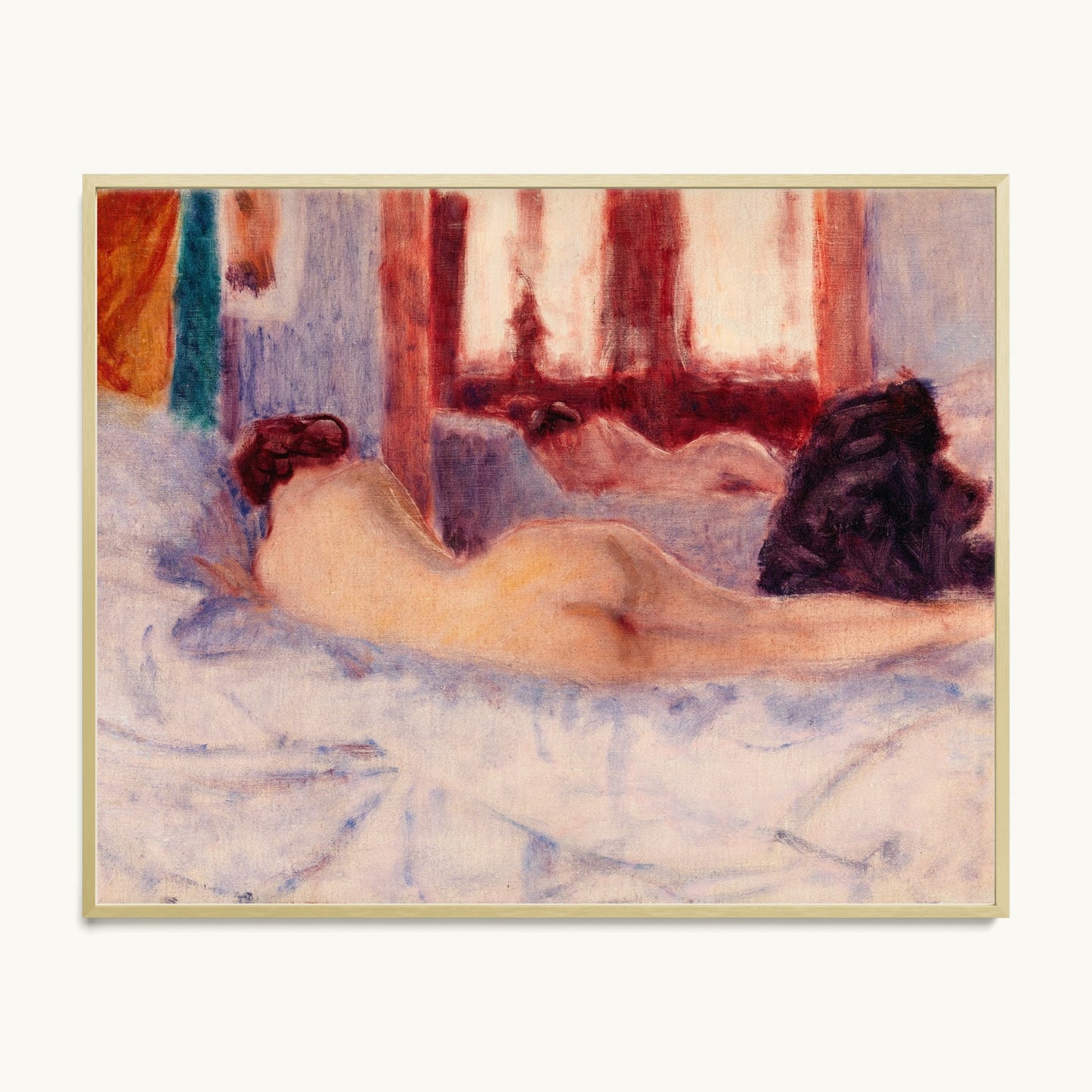 A Reclining Nude before a Mirror