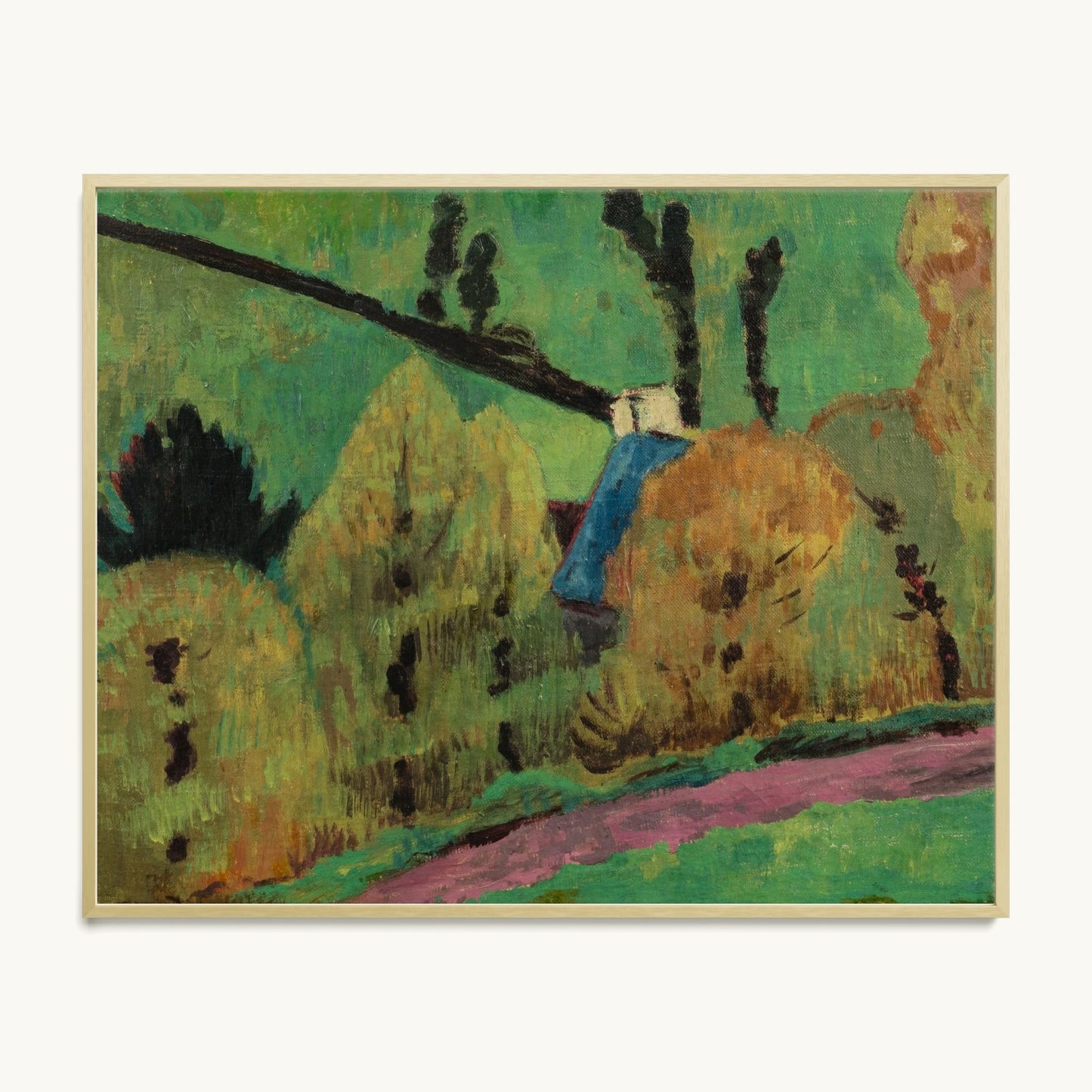 Chemin rose à Châteauneuf-du-Faou