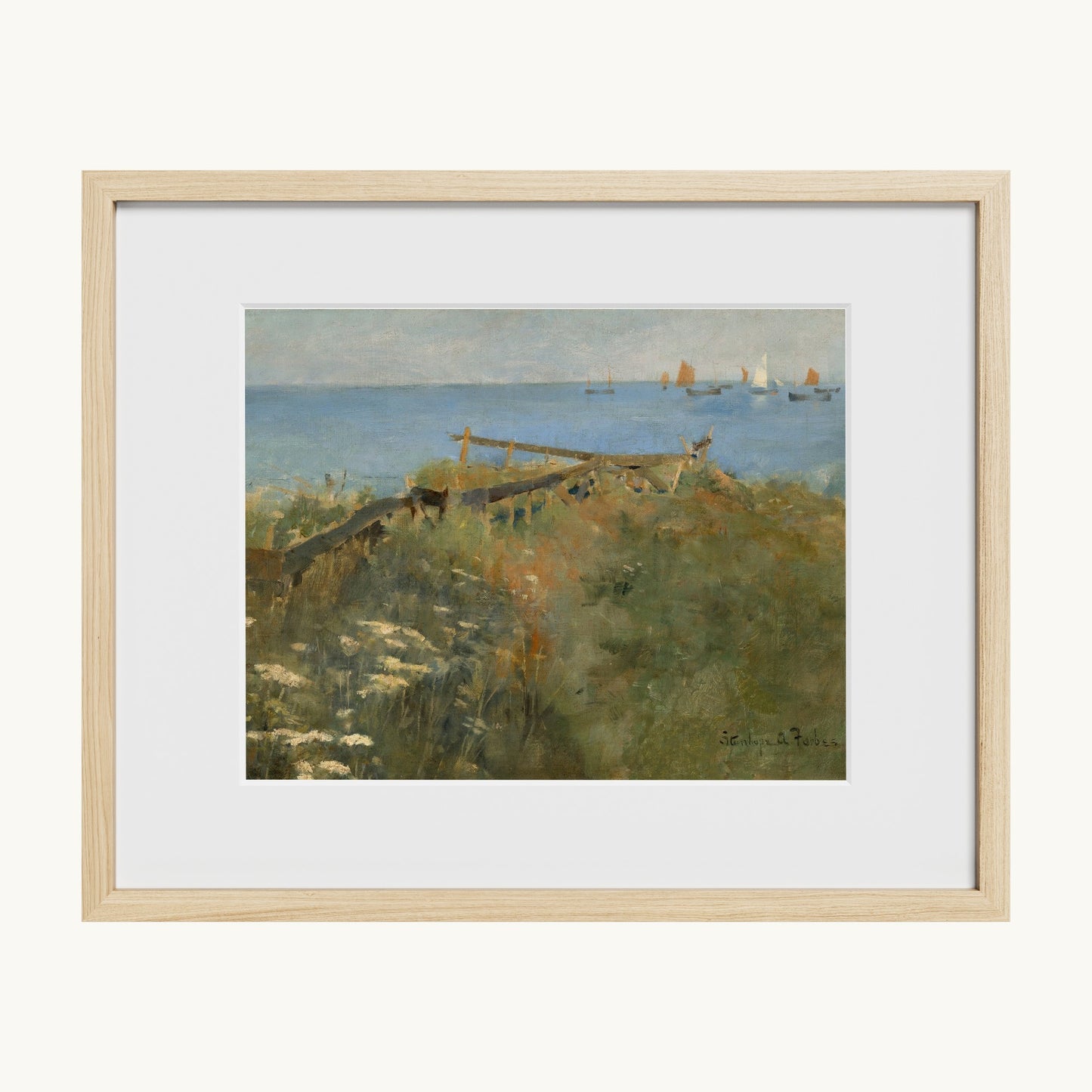 Coastal Scene with Fishing Boats