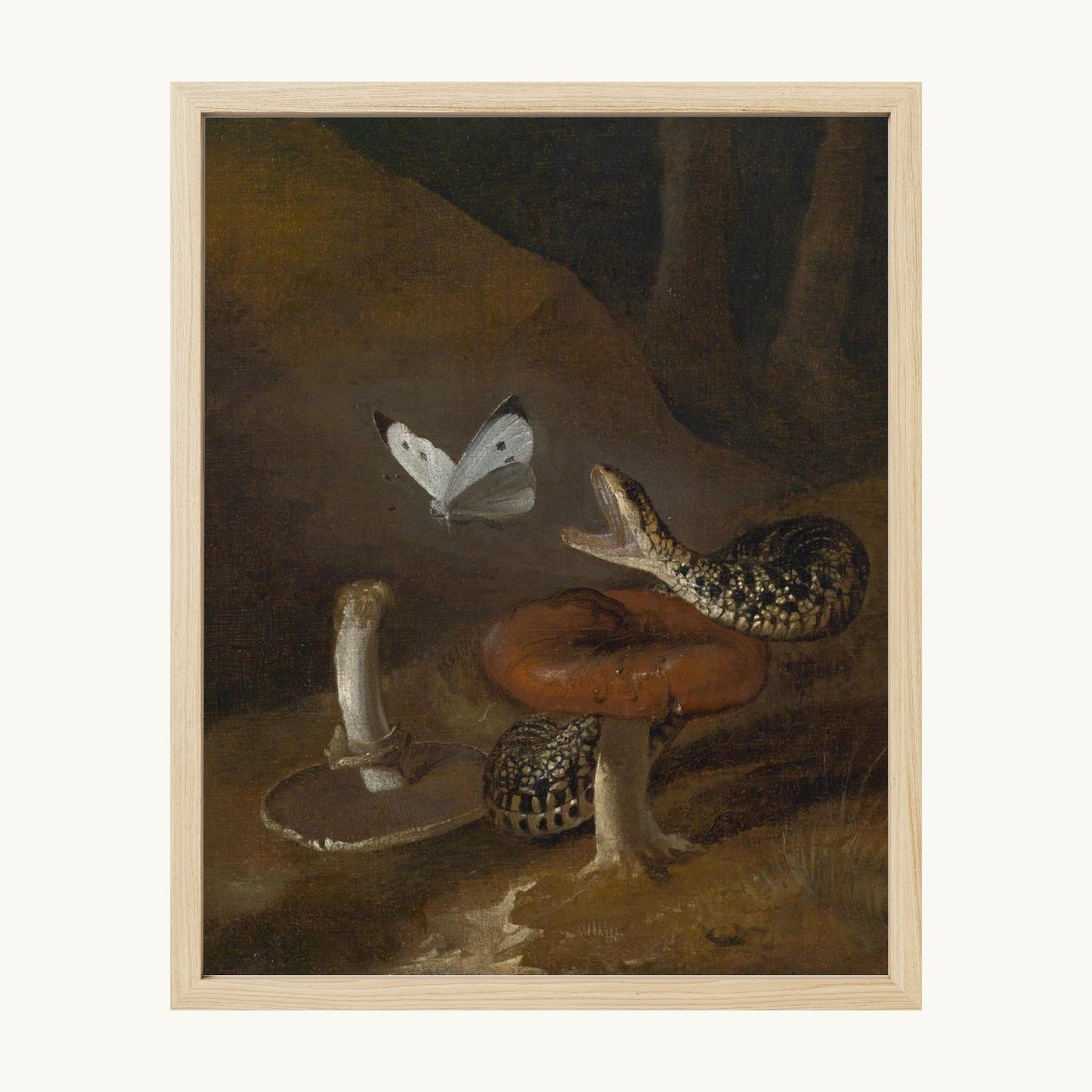A Sous-bois Still Life with a Snake