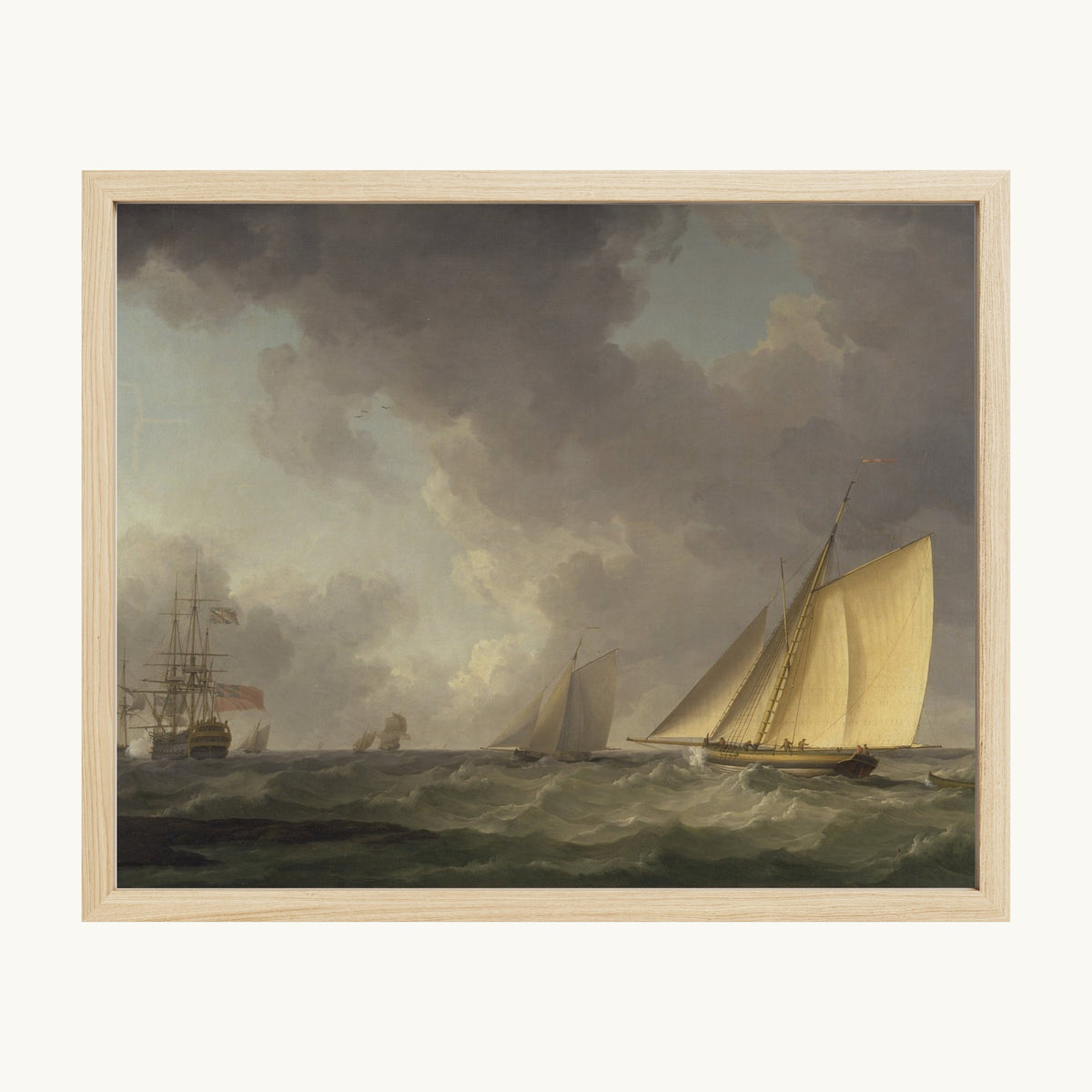 Cutter Close Hauled in a Fresh Breeze