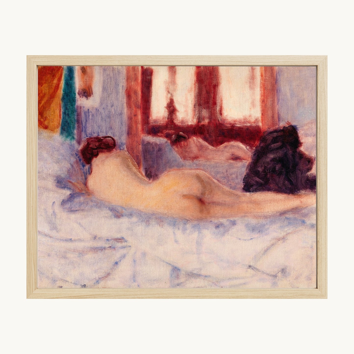 A Reclining Nude before a Mirror