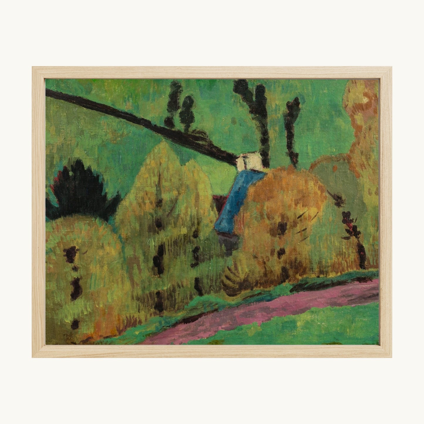 Chemin rose à Châteauneuf-du-Faou