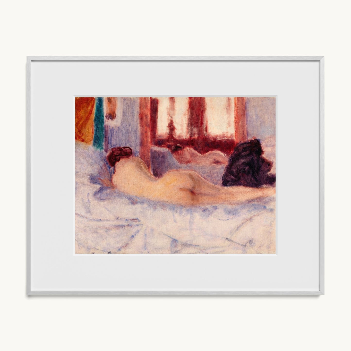 A Reclining Nude before a Mirror