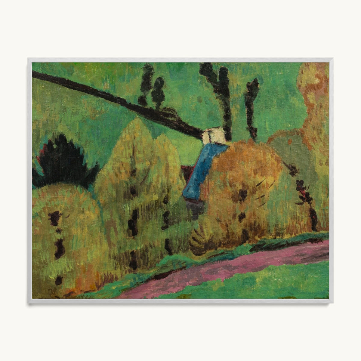 Chemin rose à Châteauneuf-du-Faou