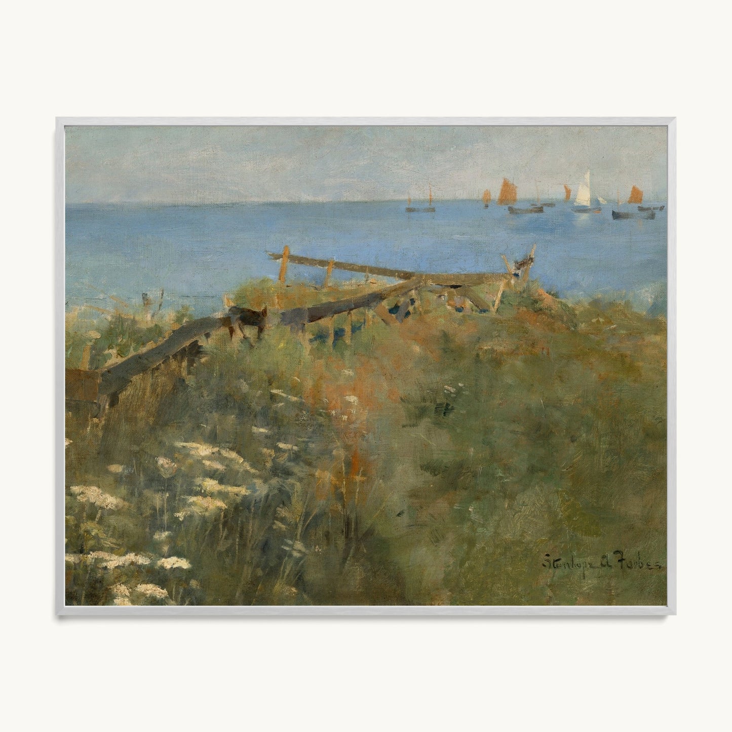 Coastal Scene with Fishing Boats