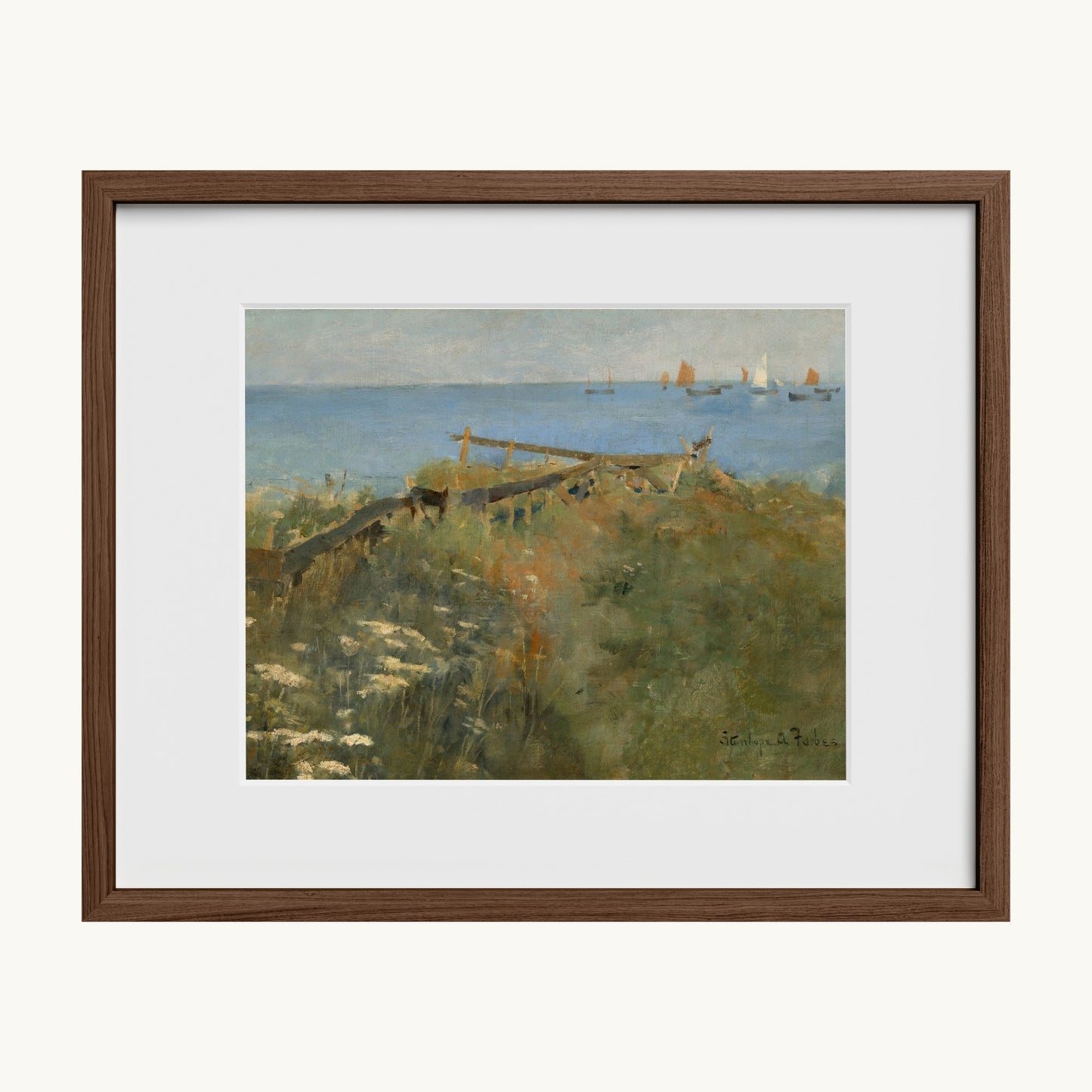 Coastal Scene with Fishing Boats