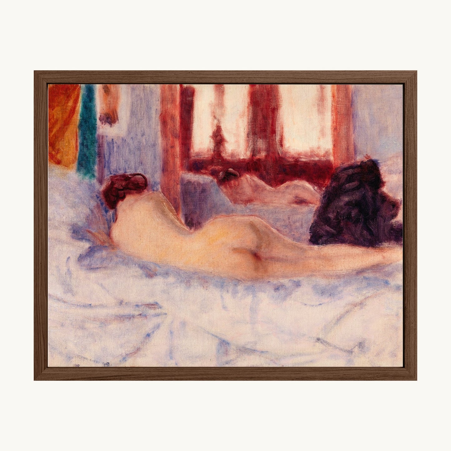 A Reclining Nude before a Mirror