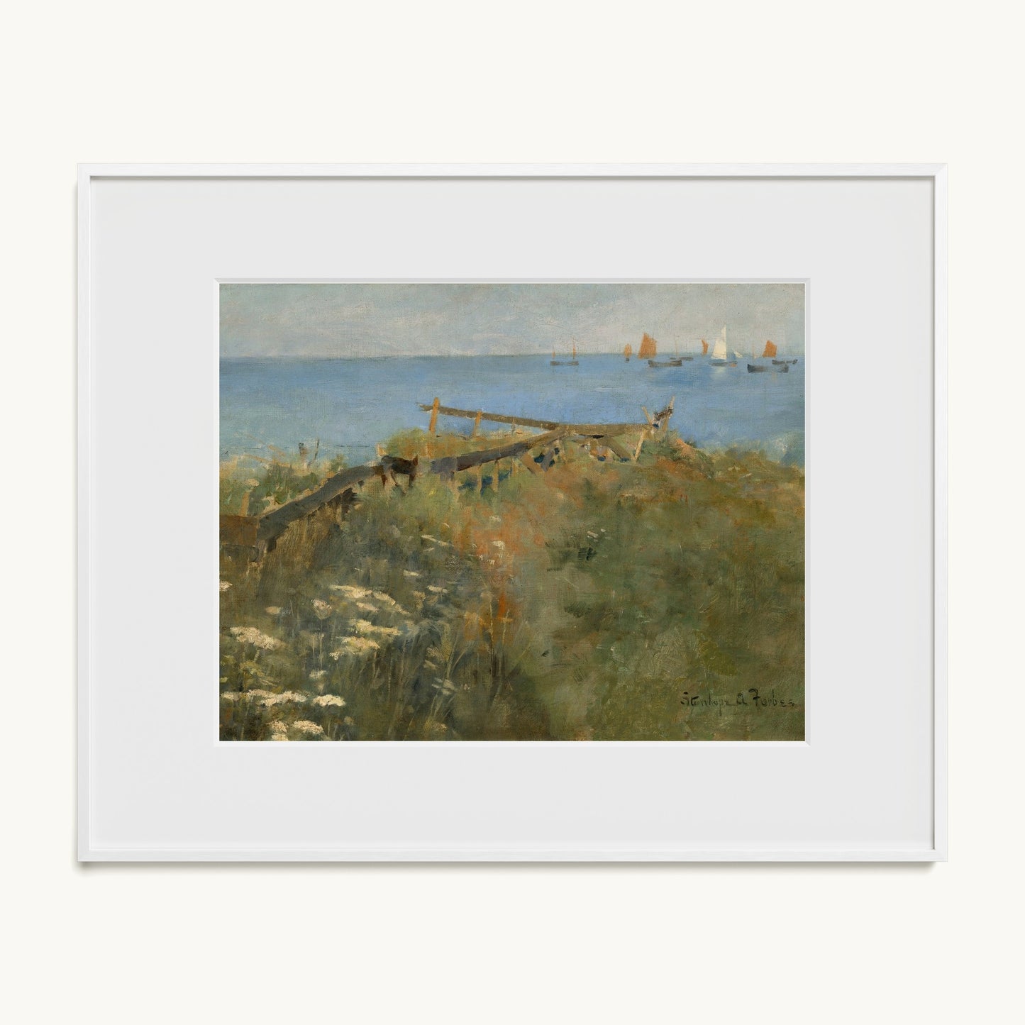 Coastal Scene with Fishing Boats