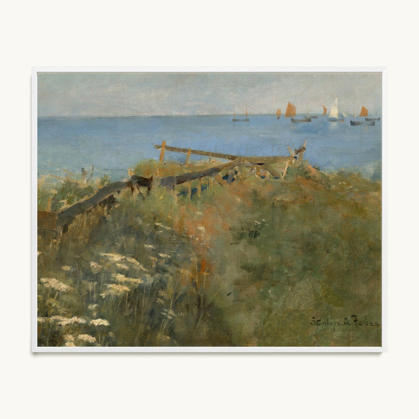 Coastal Scene with Fishing Boats