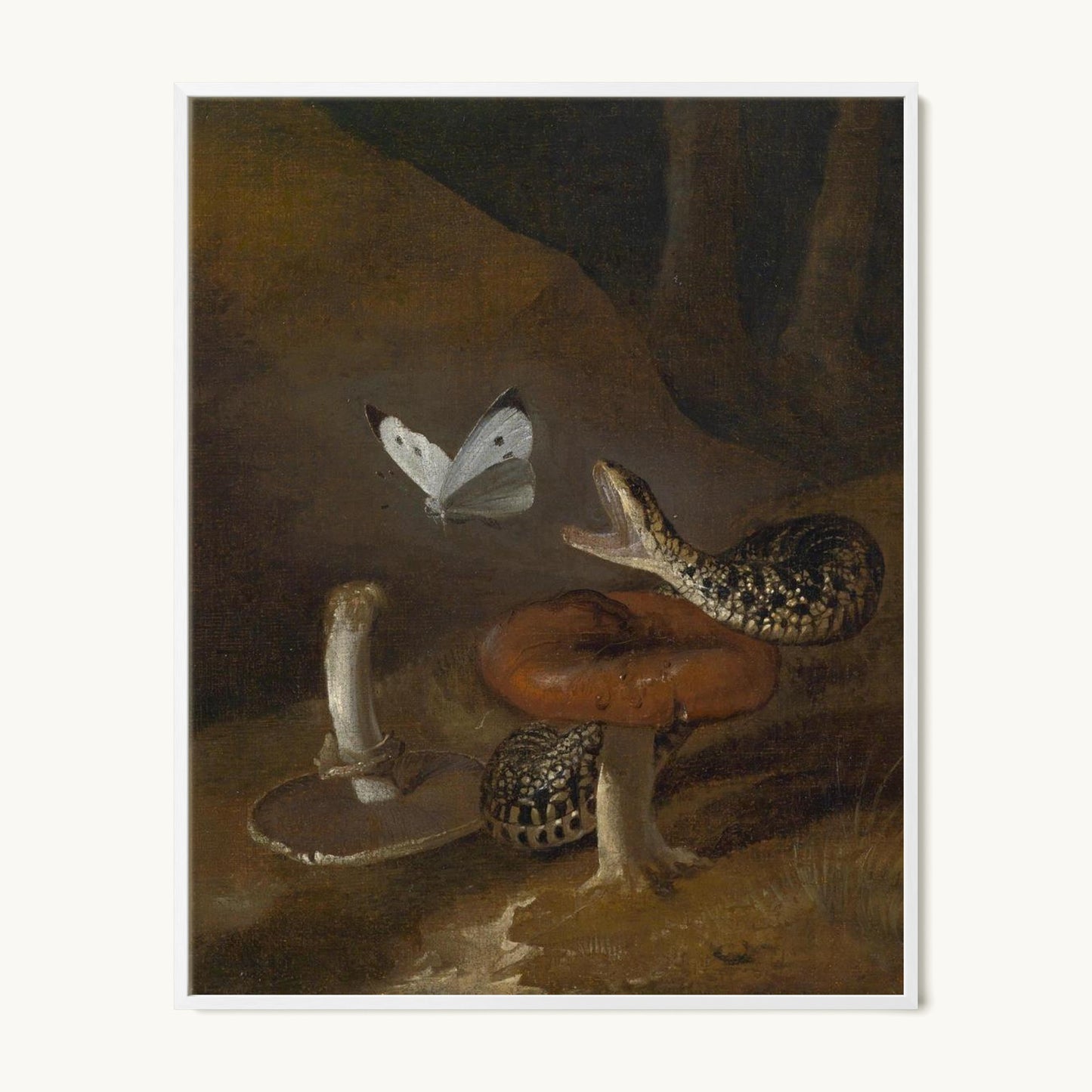 A Sous-bois Still Life with a Snake