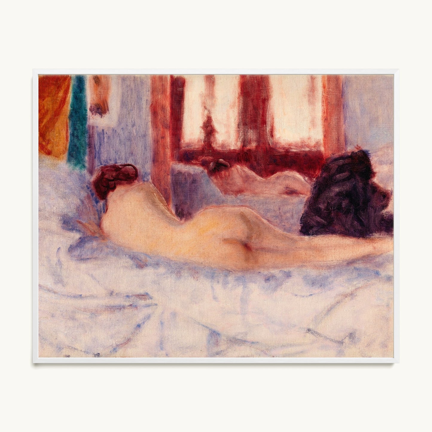 A Reclining Nude before a Mirror