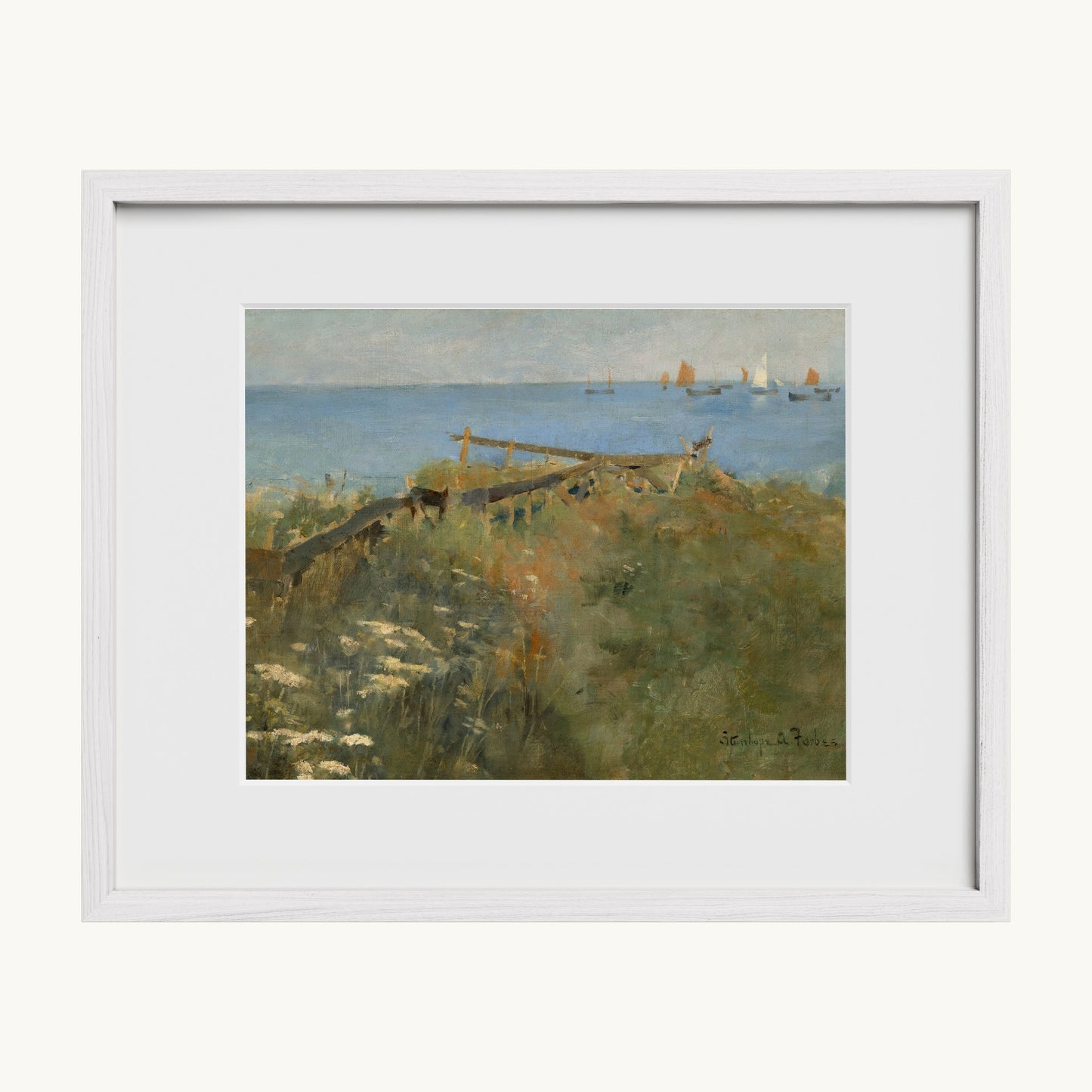 Coastal Scene with Fishing Boats