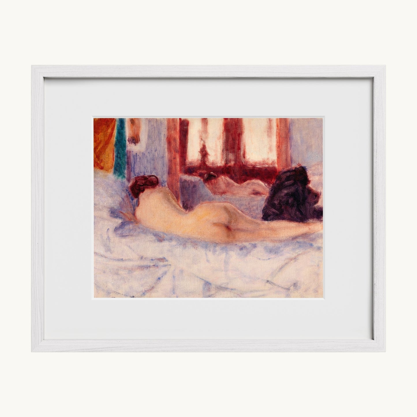A Reclining Nude before a Mirror