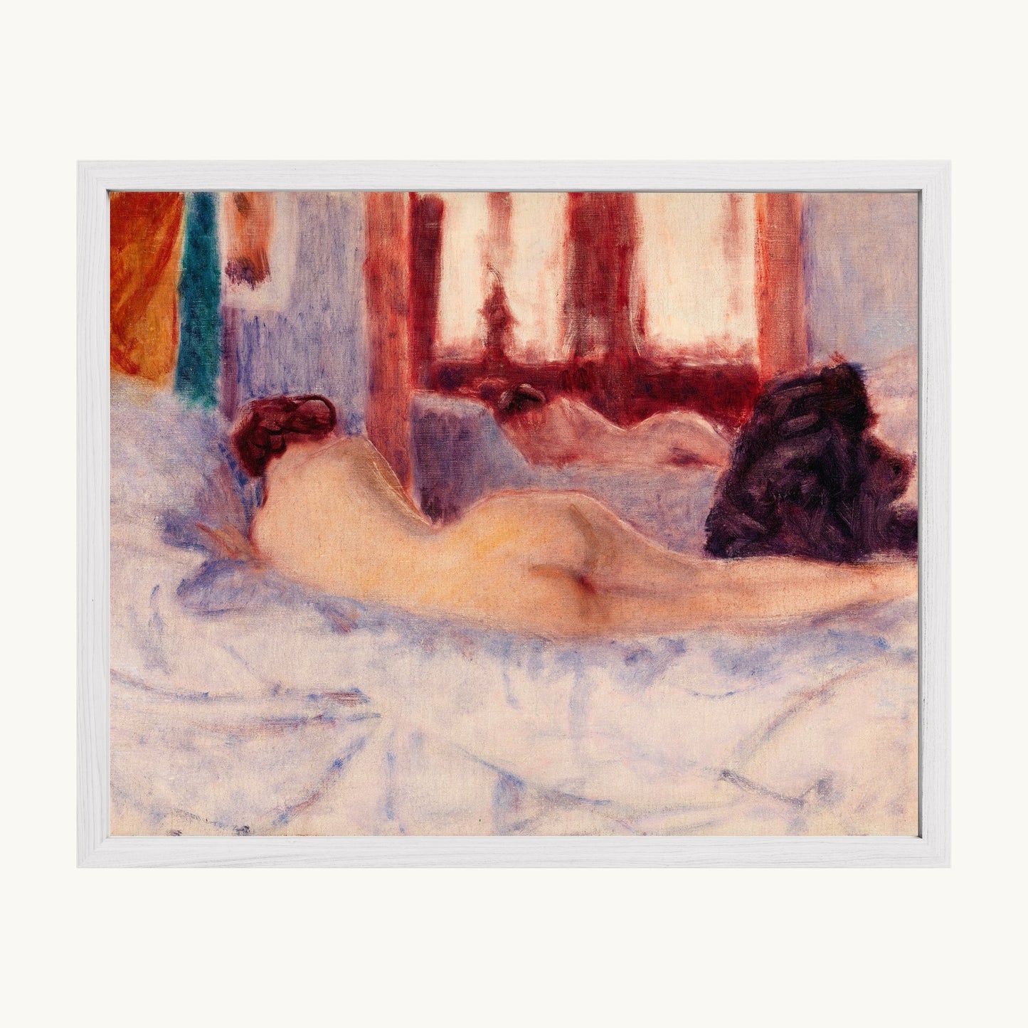 A Reclining Nude before a Mirror