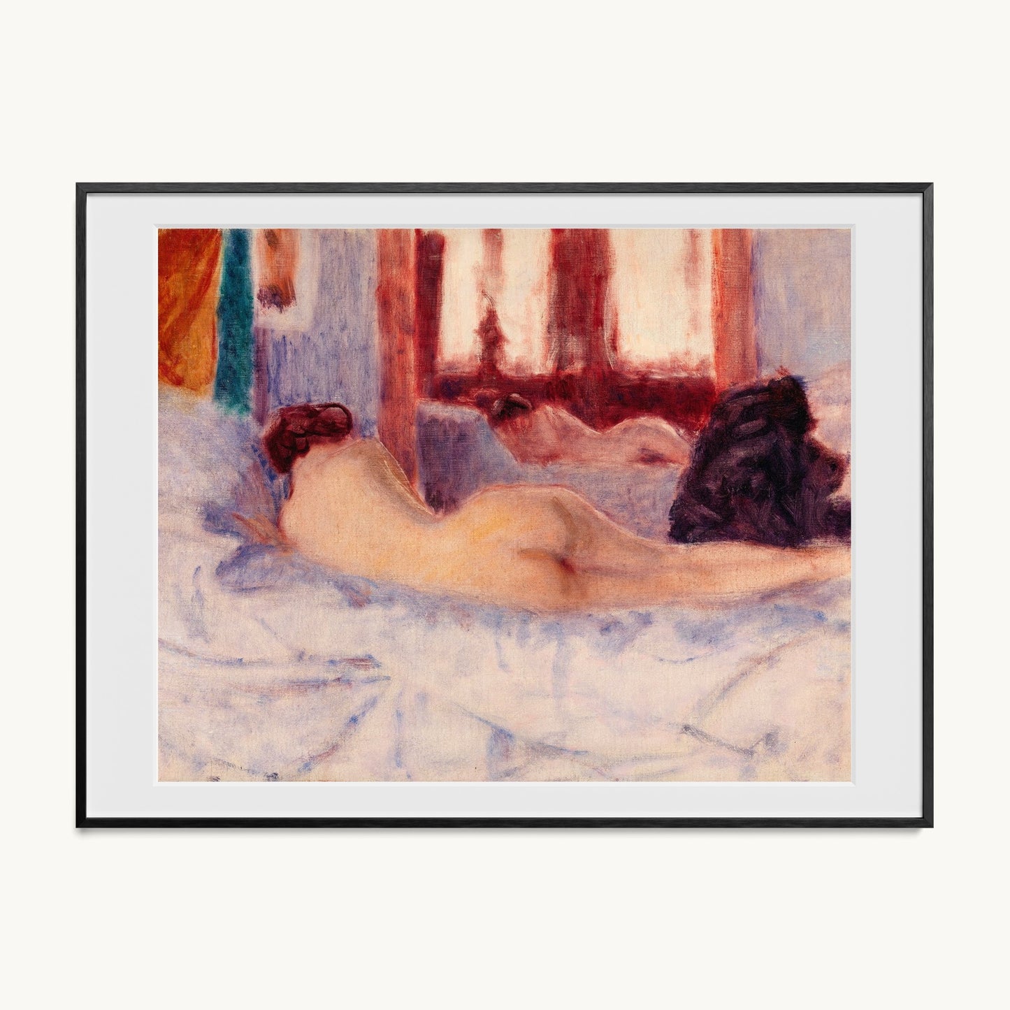 A Reclining Nude before a Mirror