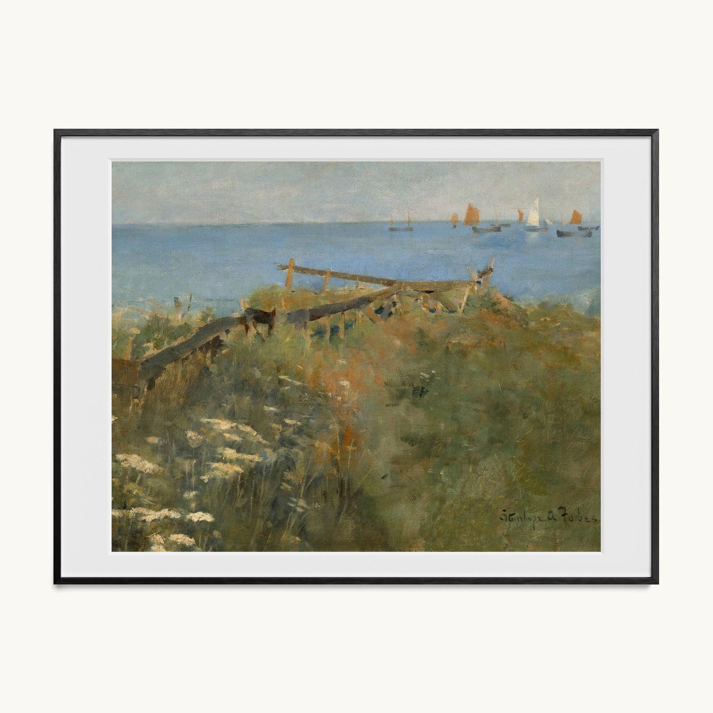 Coastal Scene with Fishing Boats