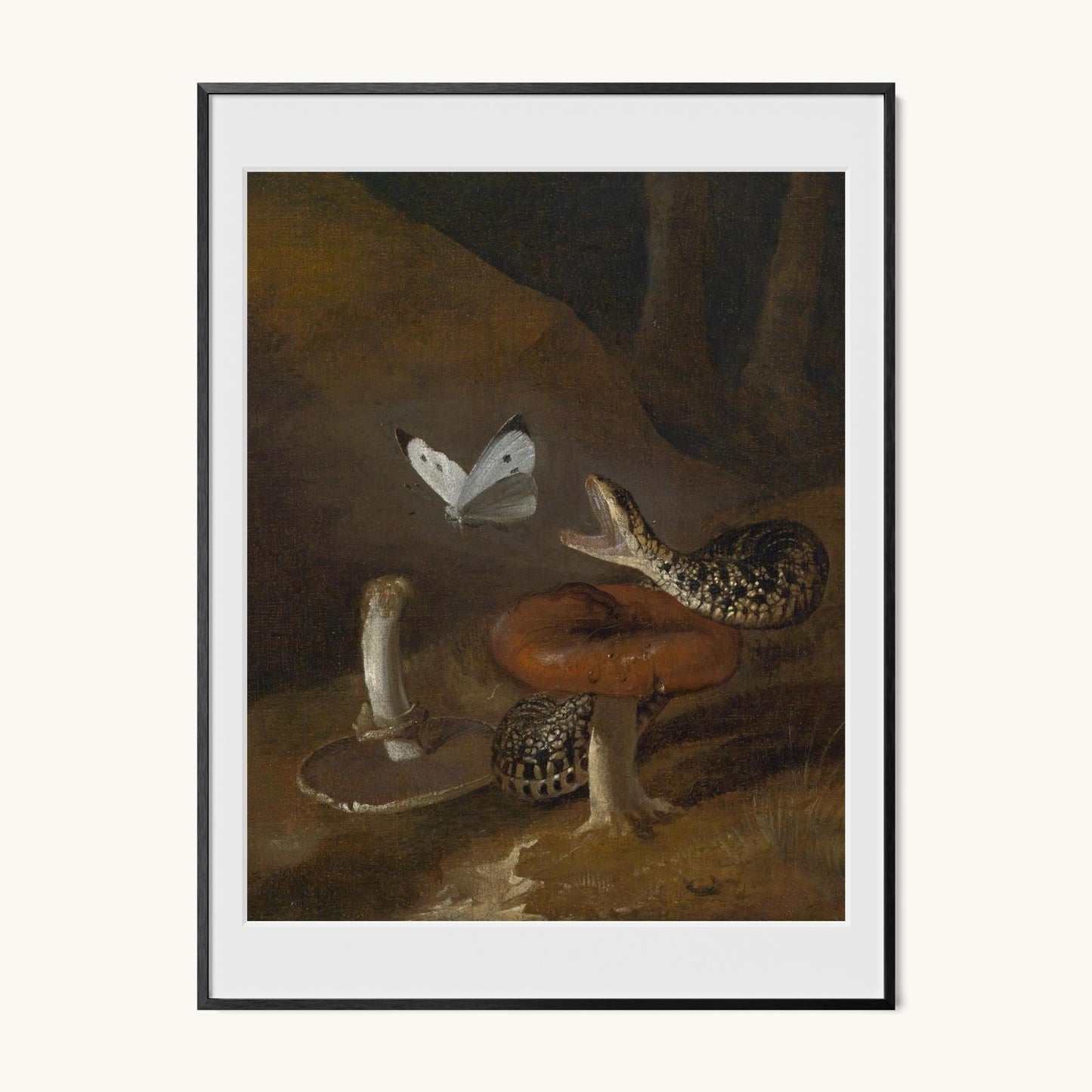 A Sous-bois Still Life with a Snake