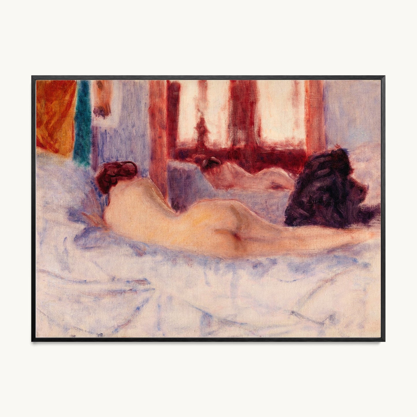 A Reclining Nude before a Mirror