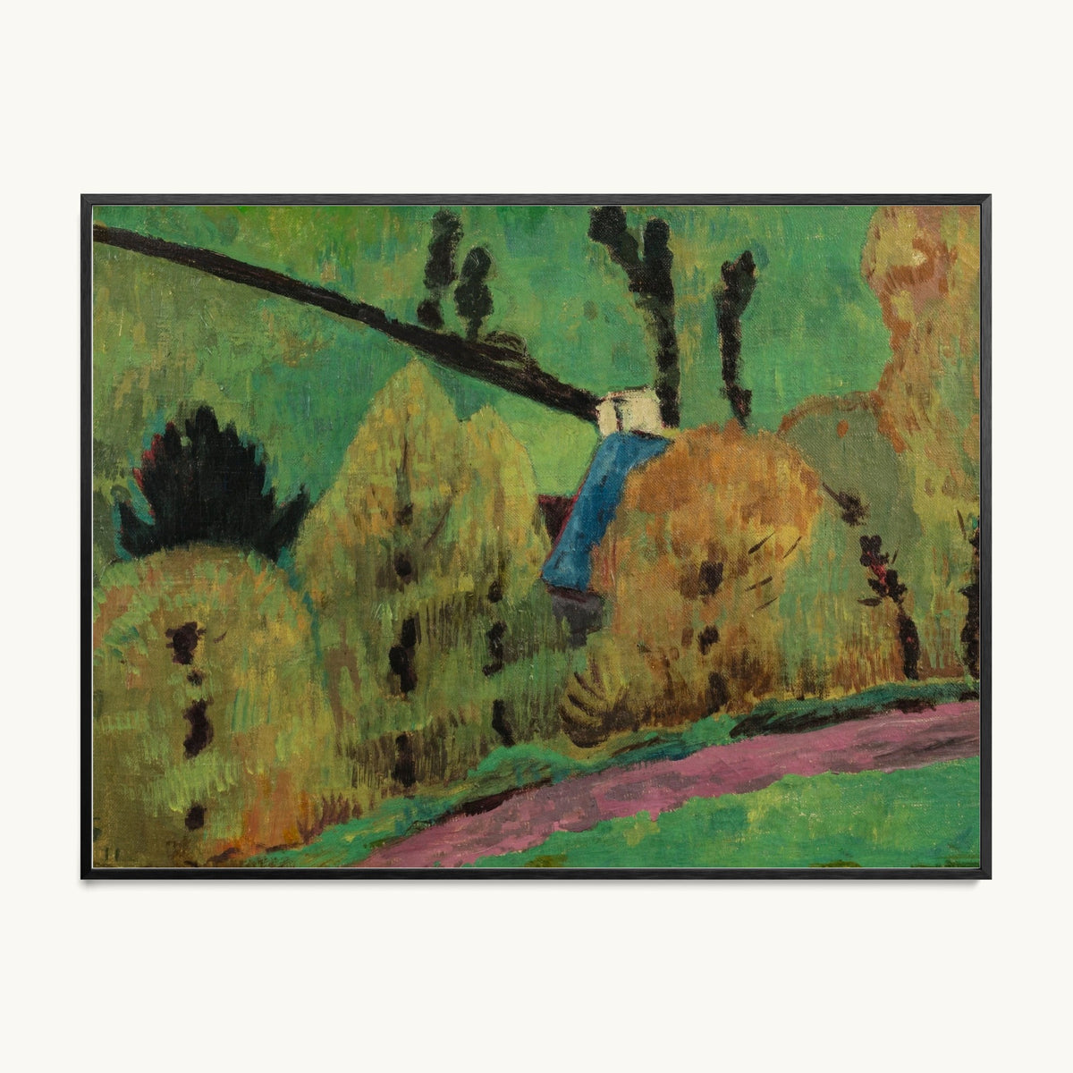 Chemin rose à Châteauneuf-du-Faou