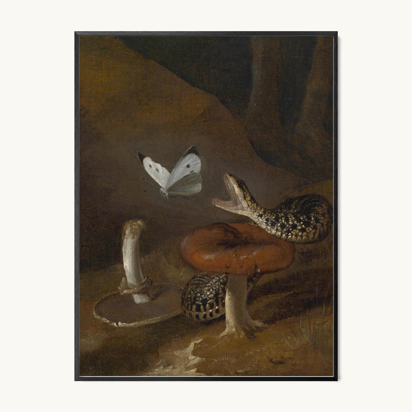 A Sous-bois Still Life with a Snake