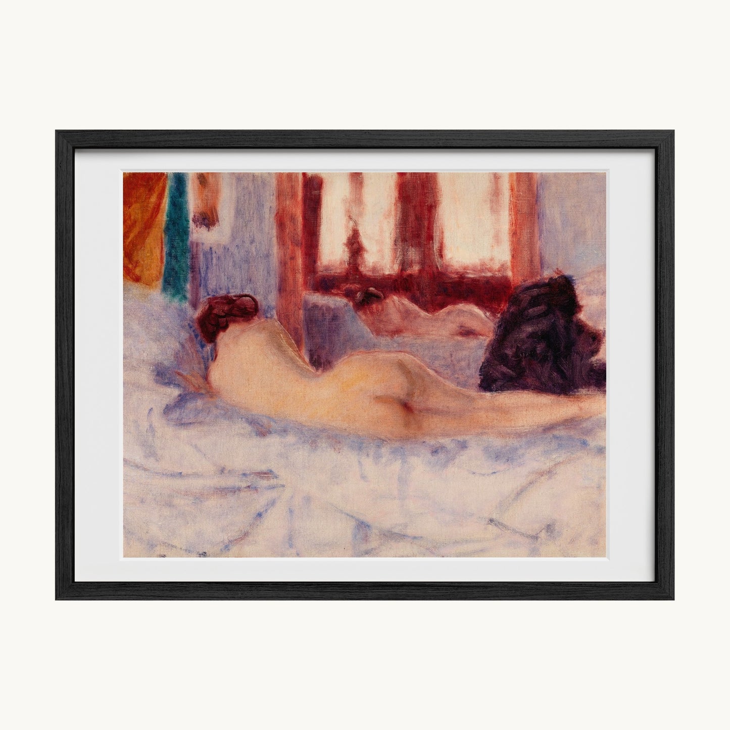 A Reclining Nude before a Mirror