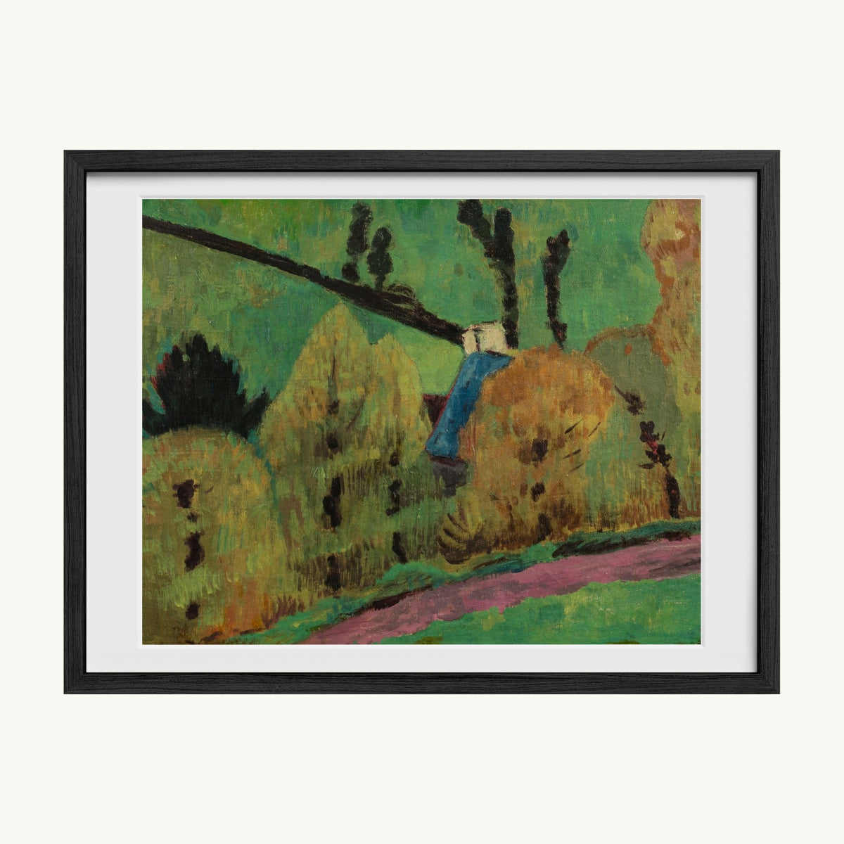 Chemin rose à Châteauneuf-du-Faou