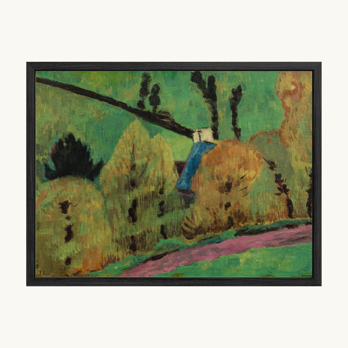 Chemin rose à Châteauneuf-du-Faou