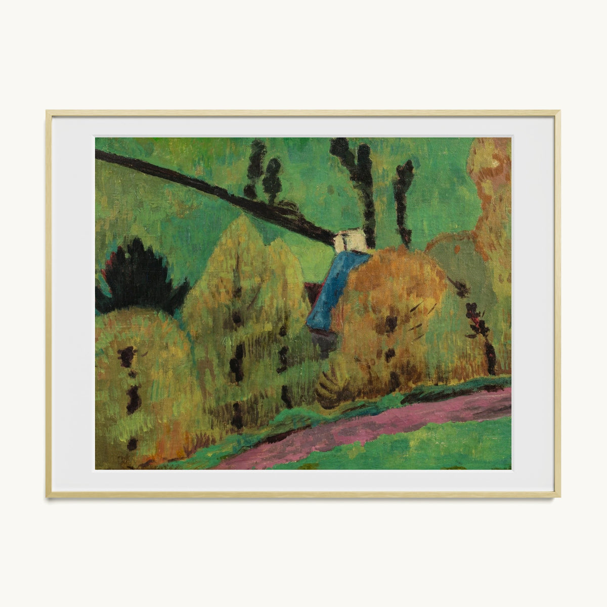 Chemin rose à Châteauneuf-du-Faou