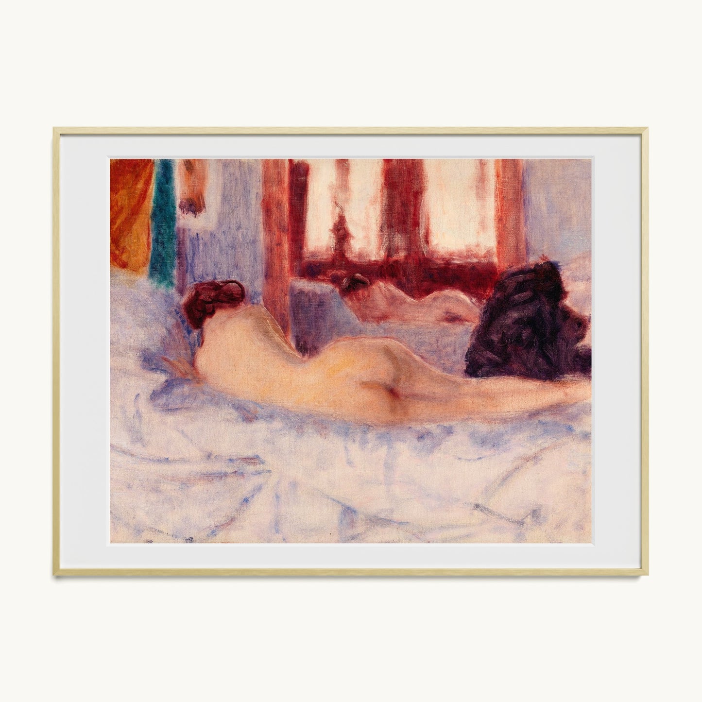 A Reclining Nude before a Mirror