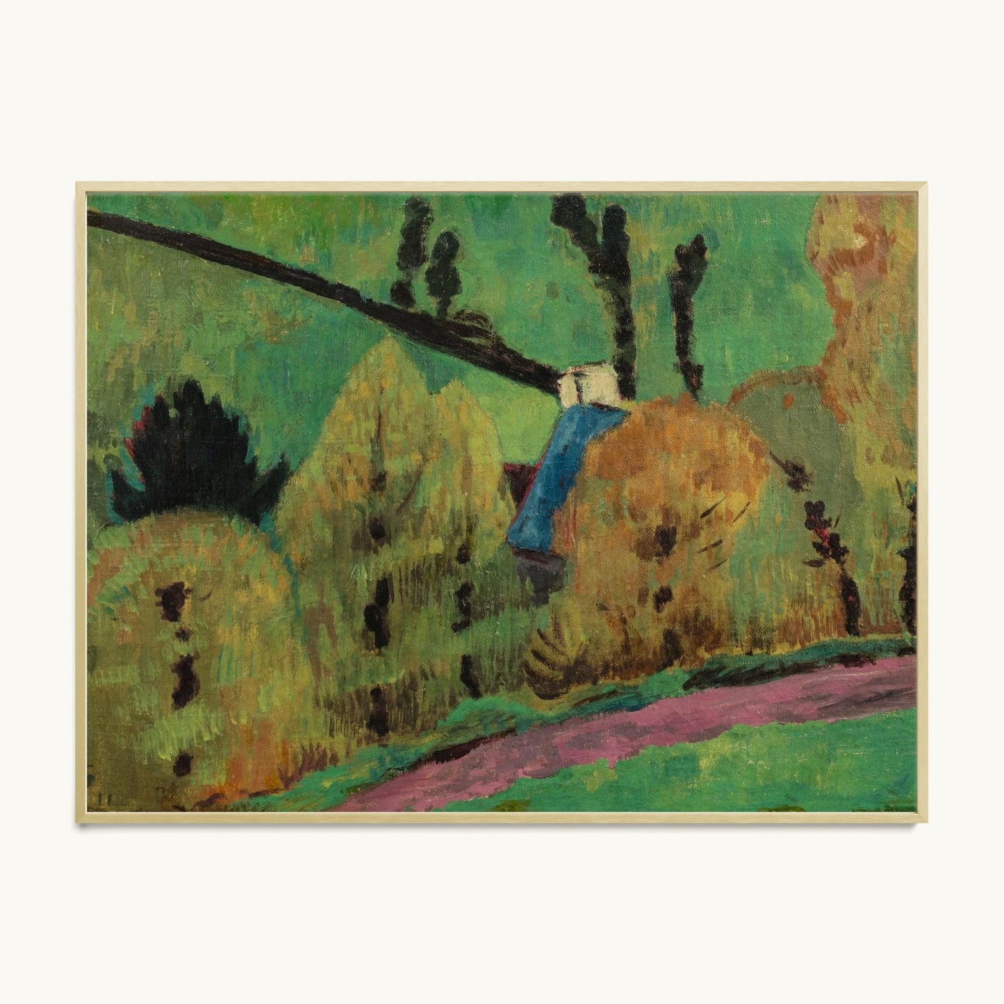 Chemin rose à Châteauneuf-du-Faou