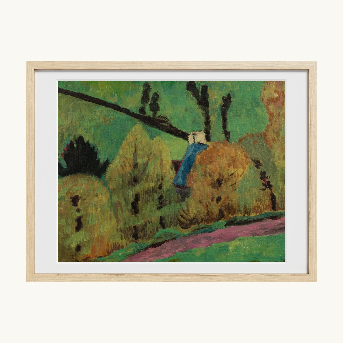 Chemin rose à Châteauneuf-du-Faou