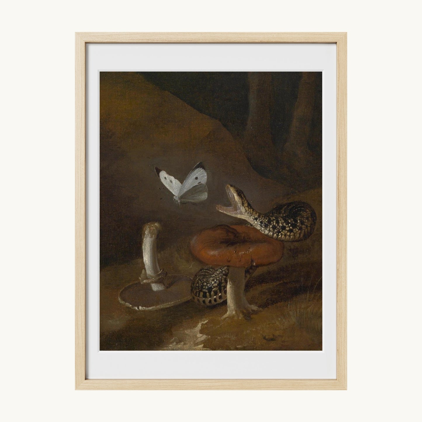 A Sous-bois Still Life with a Snake