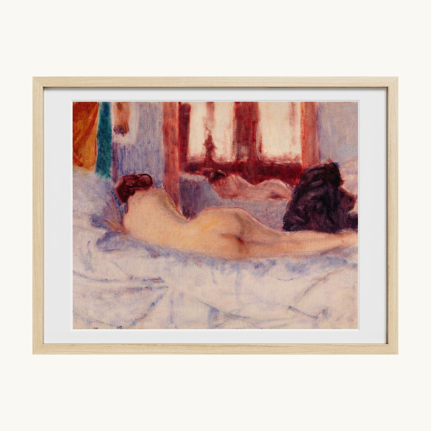 A Reclining Nude before a Mirror