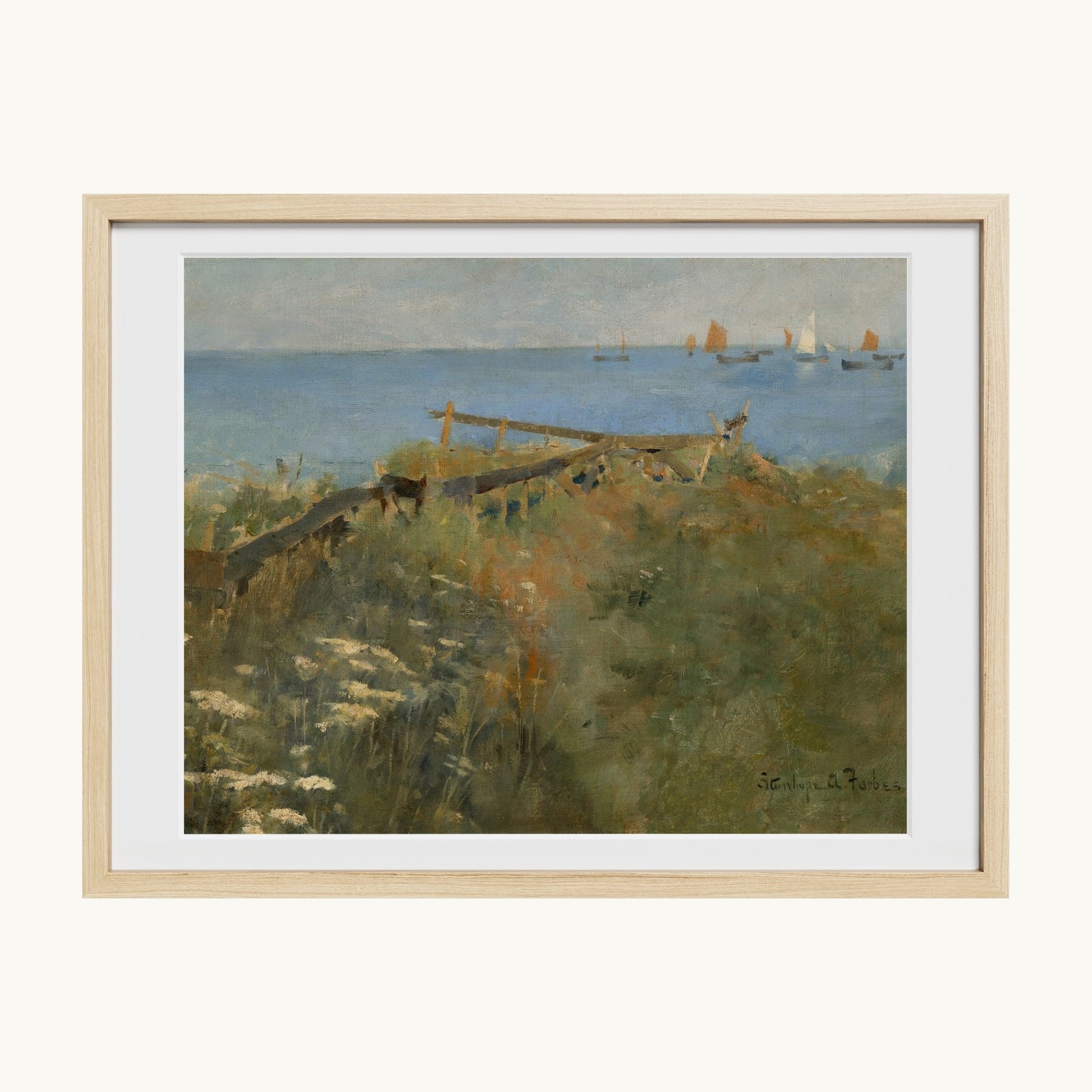 Coastal Scene with Fishing Boats