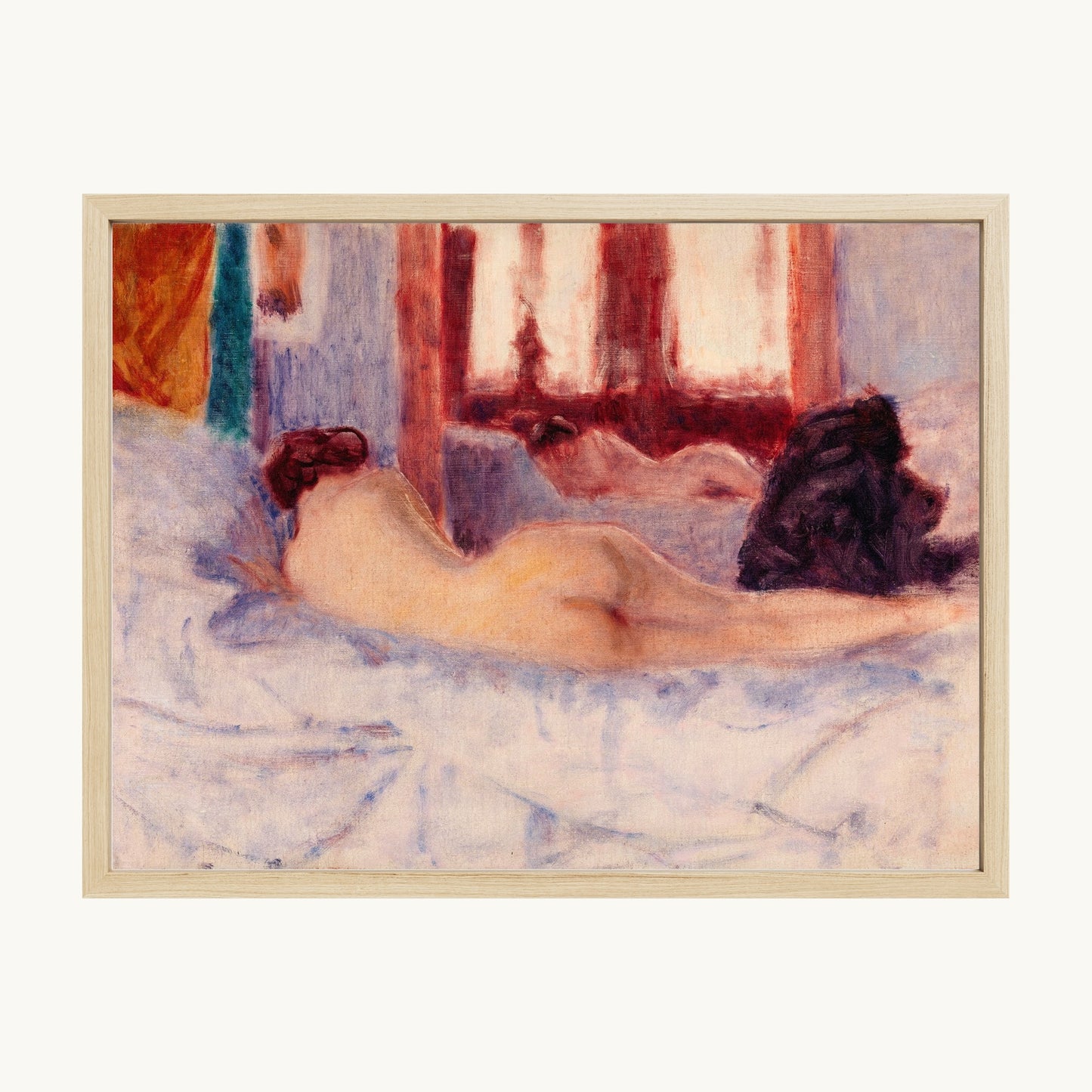 A Reclining Nude before a Mirror