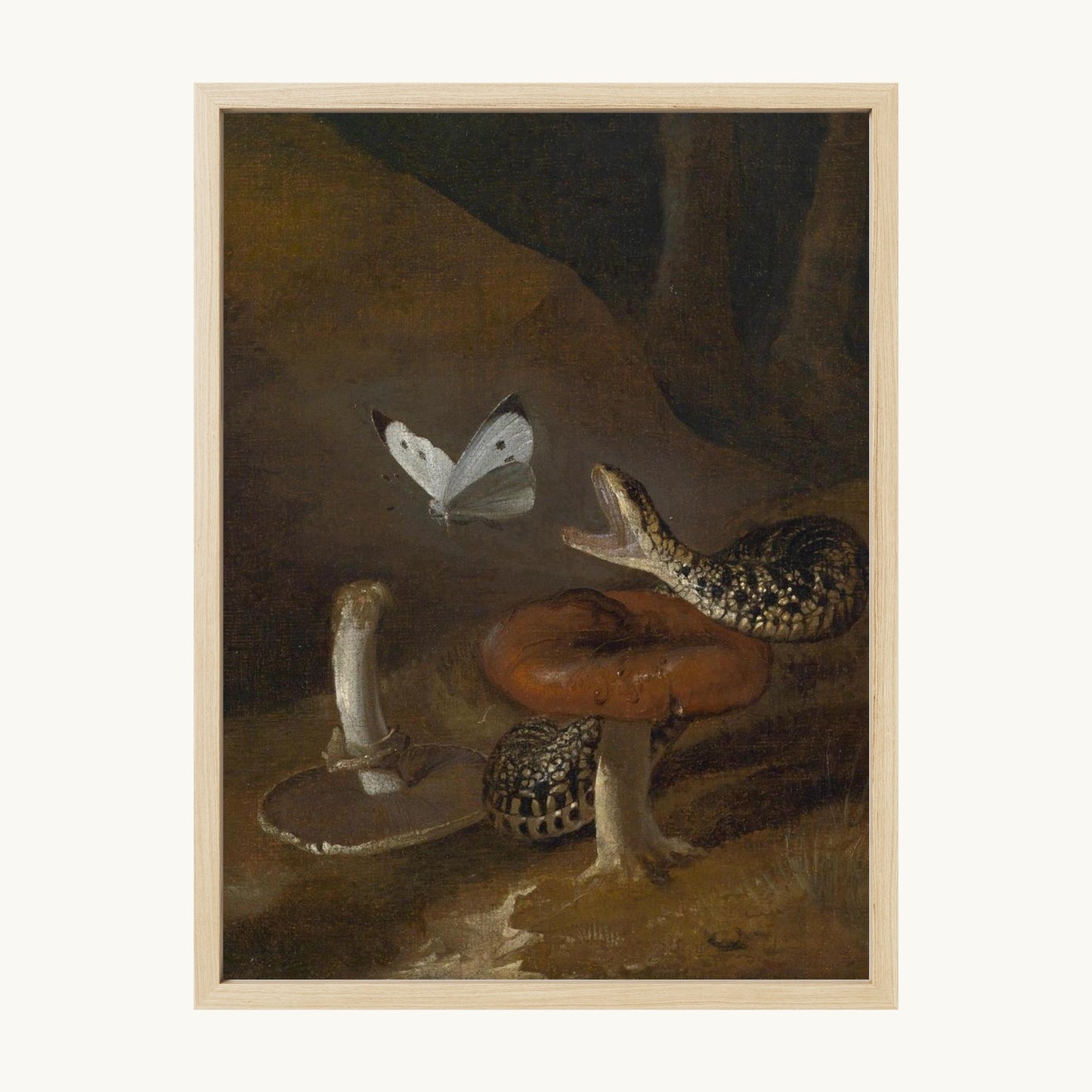 A Sous-bois Still Life with a Snake