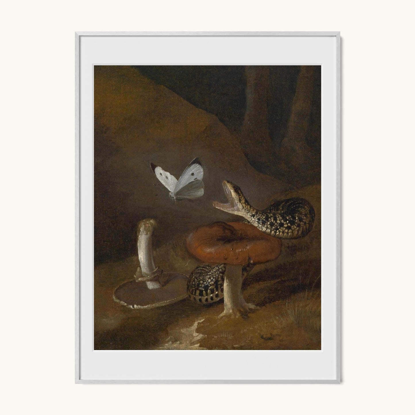 A Sous-bois Still Life with a Snake